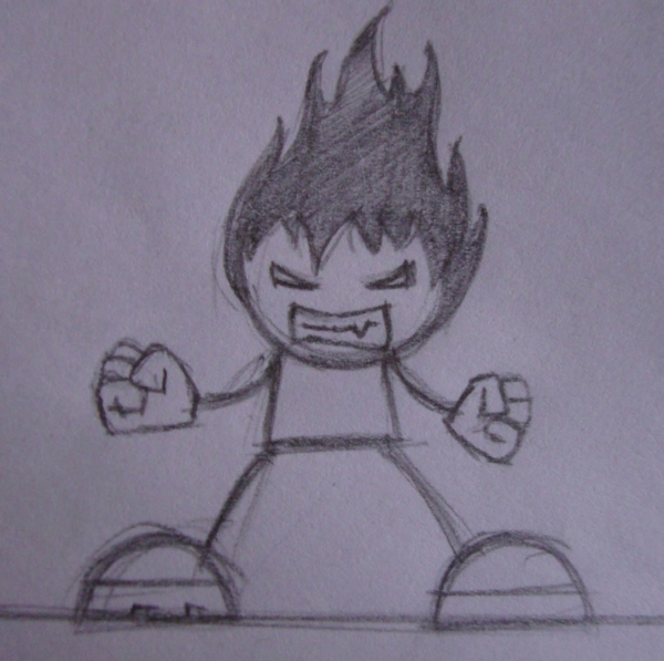 Creation of horror fireboy: Step 1
